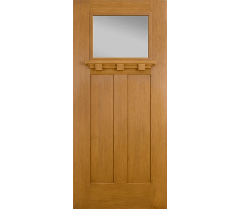 Syracuse Craftsman Light Fiberglass Entry Door